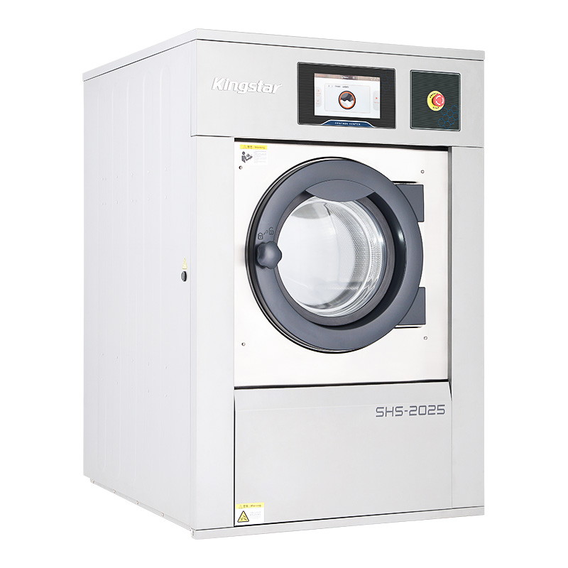 Er 25 kg automatiske vaskemaskiner utstyrt med sikkerhetsbeskyttelsestiltak som anti-overflow og anti-elektrisk lekkasje?